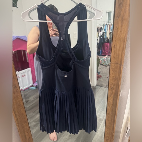 BNWT Fabletics Women's Hot Shot Pleated Tennis Dress - Navy - Picture 7 of 9